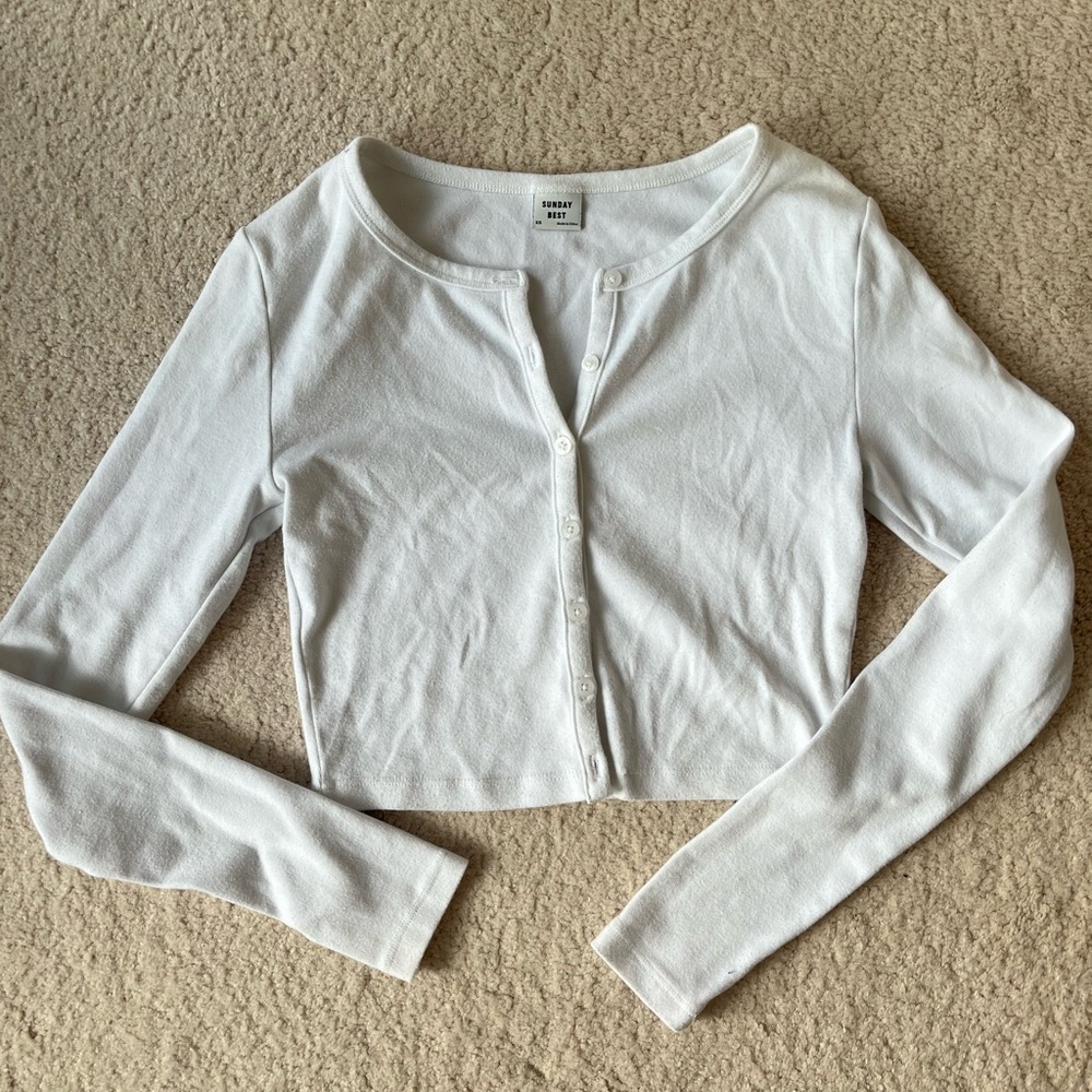 Sunday Best Apple Long Sleeve Cardigan
